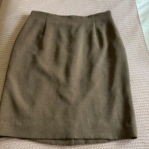 Brown pencil skirt